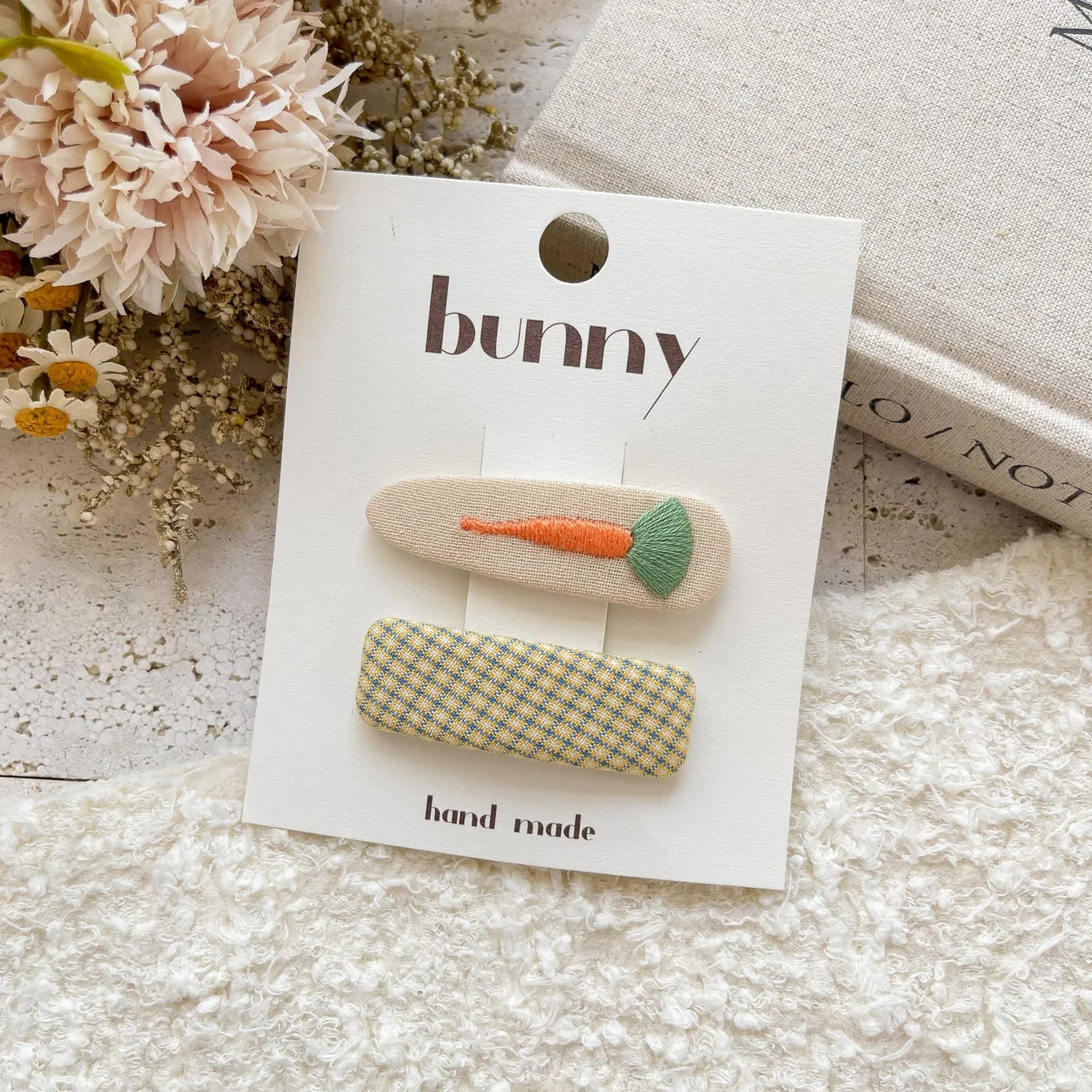 Sweet Embroidery Children Hair Clip