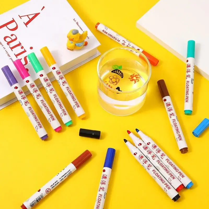 Montessori Floating Marker Pens | Water Suspension Drawing Toy Set