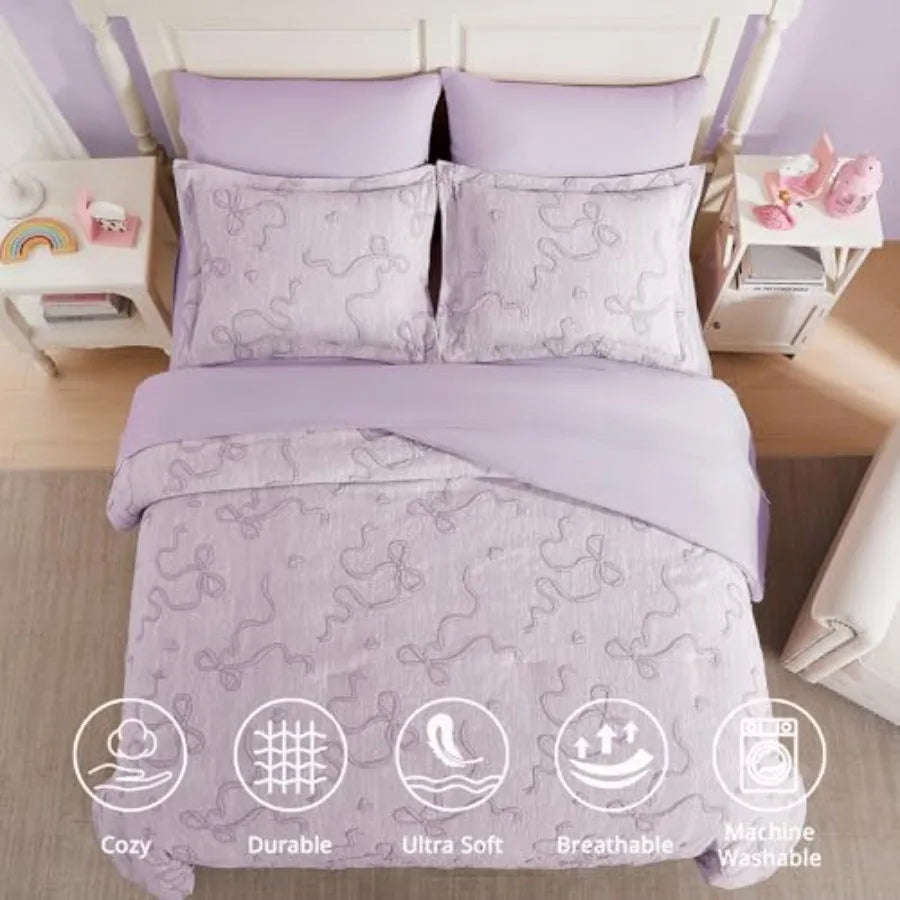 5 Pieces Comforter Set for Girls