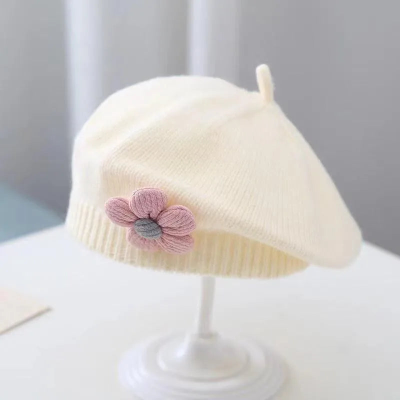 Warm Knitted Baby Beret Hat