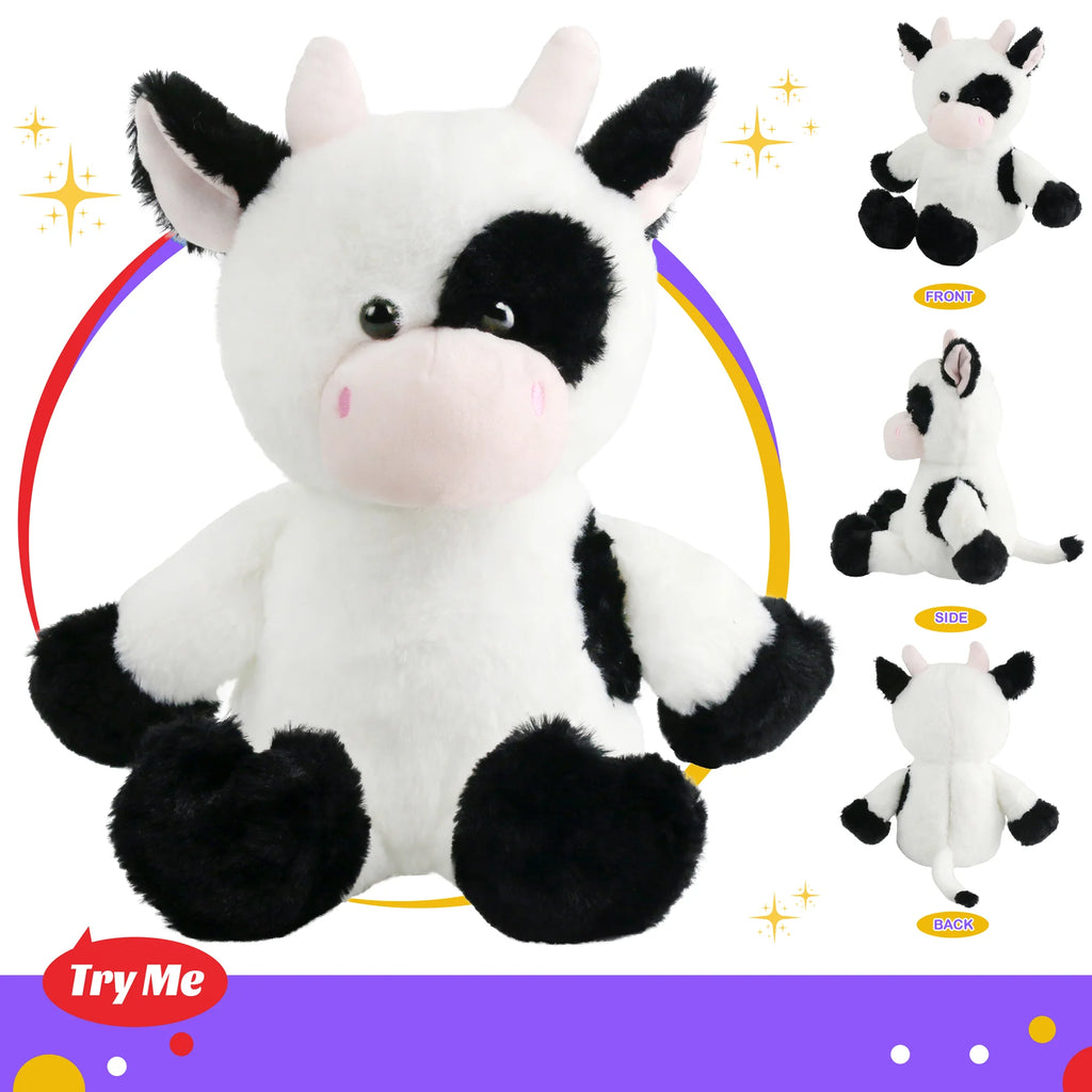 Glowing Farm Cow Plush Toy