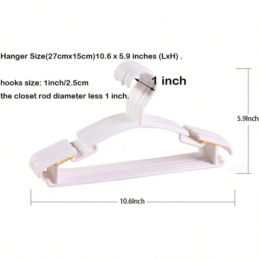 10/20pcs Kids Plastic Clothes Hangers