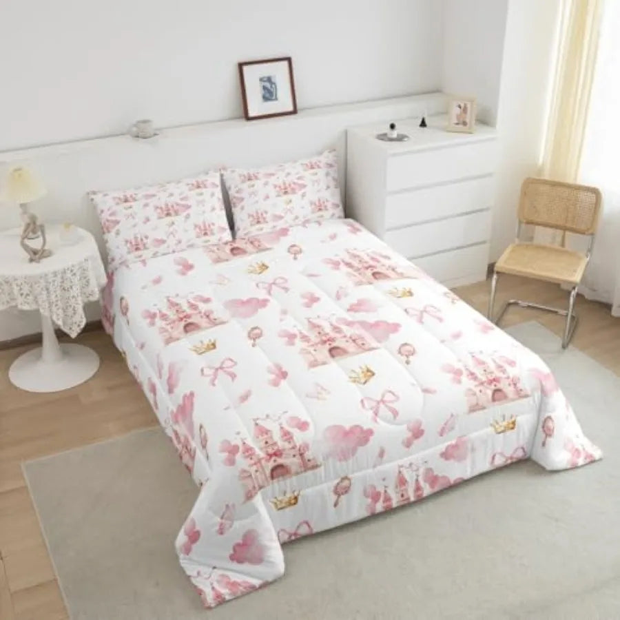 Pink Castle  Comforter Set