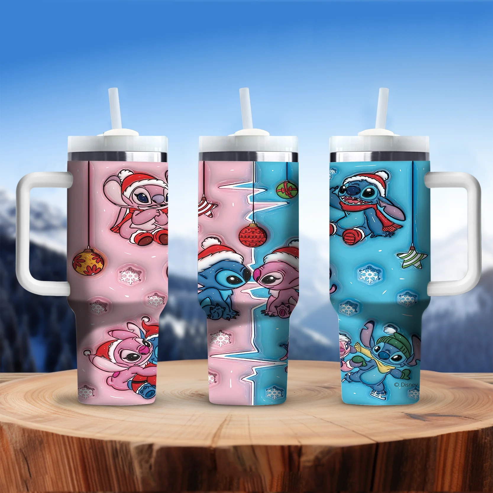 Stitch and Angel 40oz Insulated Tumbler
