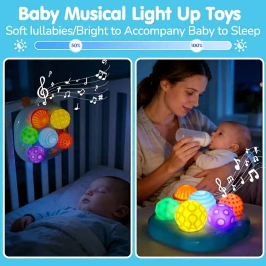 Interactive Bright Color Textured Multi Sensory Balls with Sound Effects