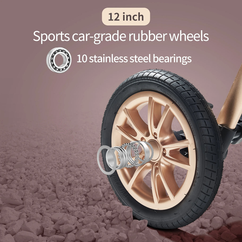 Luxury 3-in-1 Stroller with Reversible Car Seat