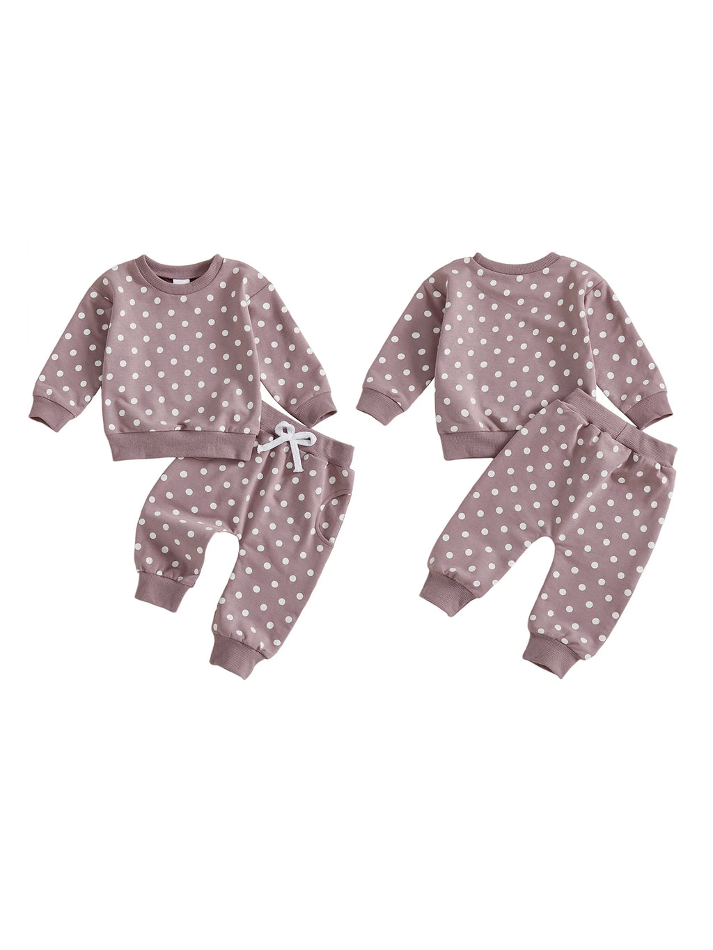 Stylish Polka Dot Sweater with Matching Pants