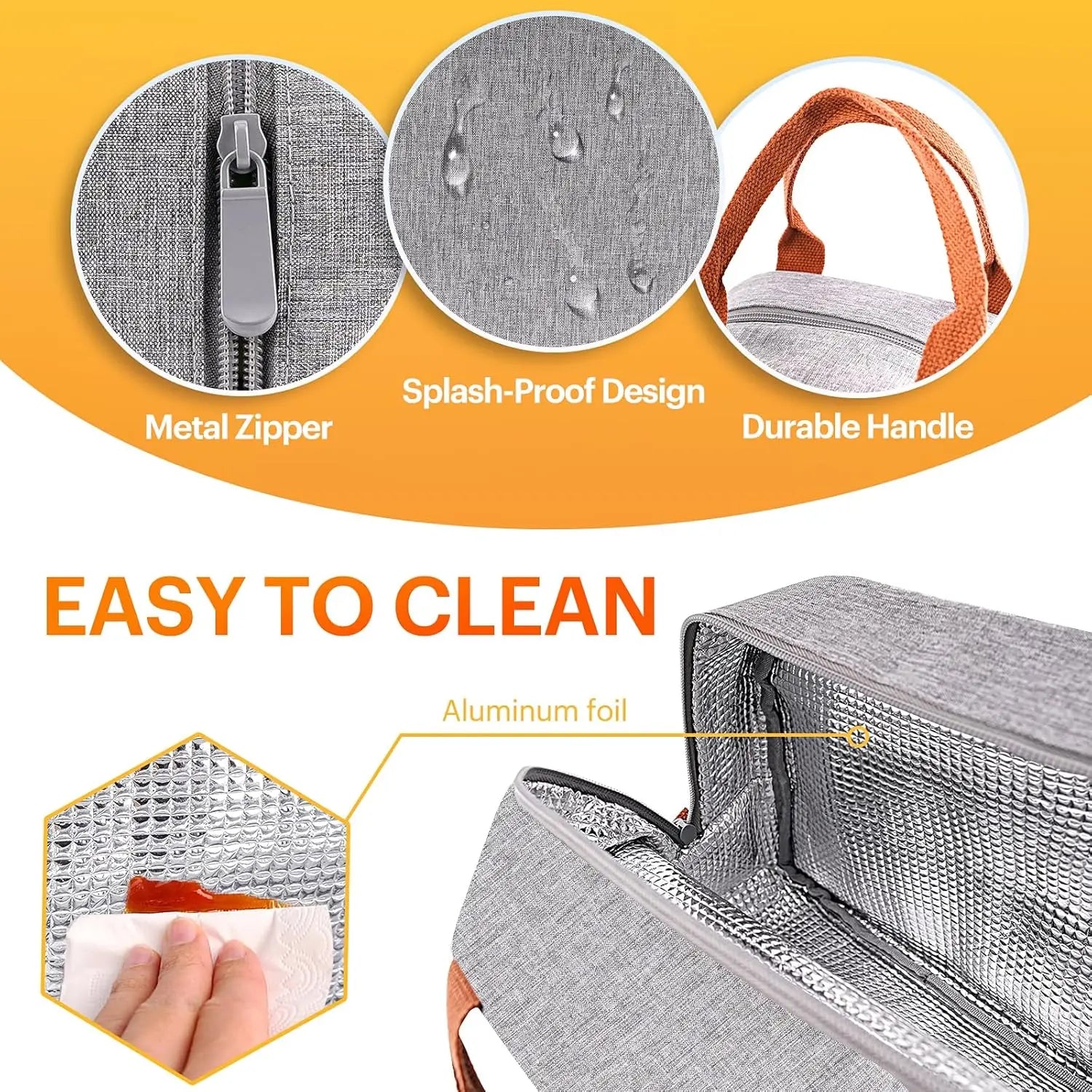 Insulated Lunch Bag For School