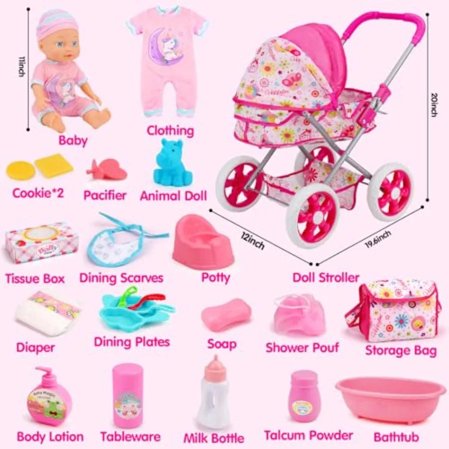 20PCS Baby Doll Playset