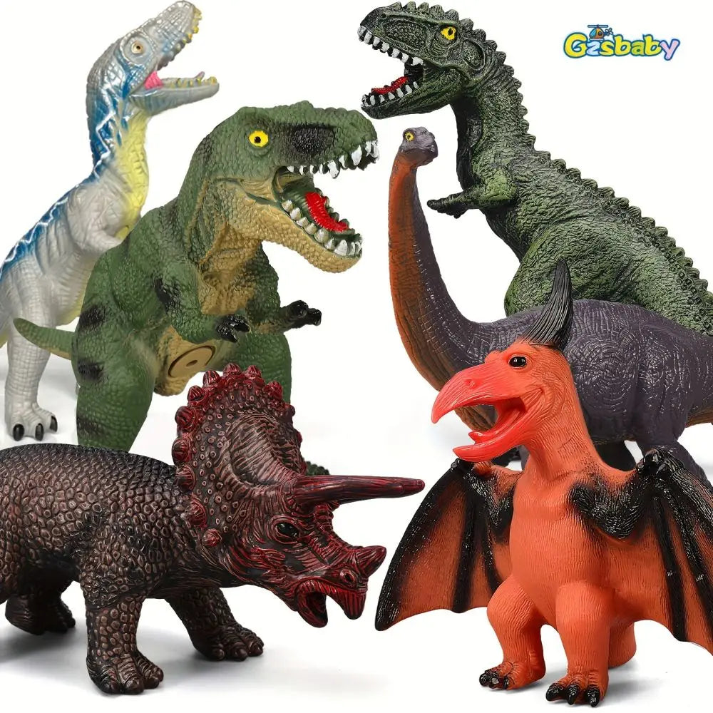6 Piece Jumbo Dinosaur Toys
