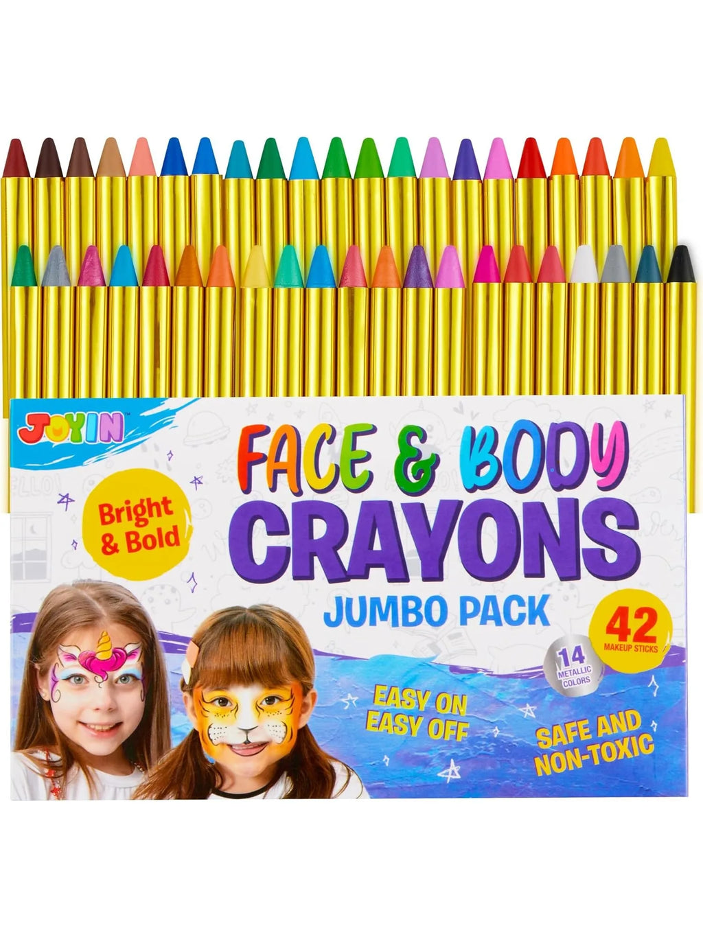 42PCS Face and Body Paint Crayons