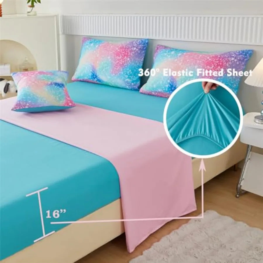 6 Pcs Colorful Comforter Set