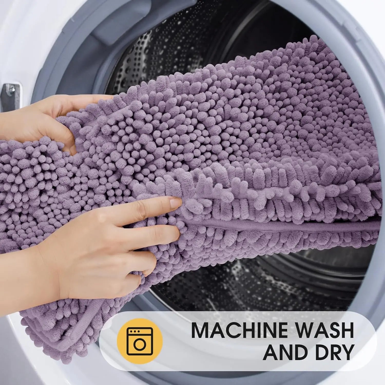 3-Piece Extra Large Lavender Bathroom Rug