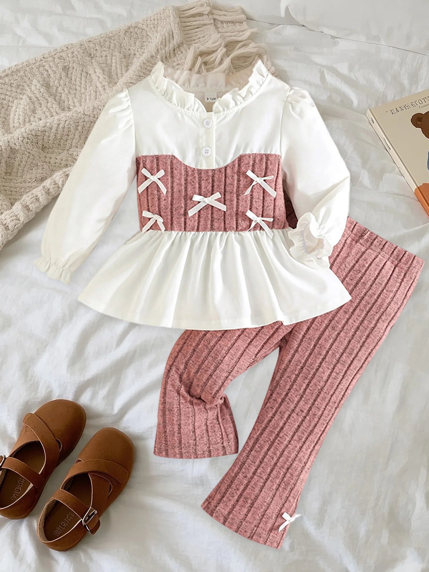 Stylish Ruffle Sweater and Leggings