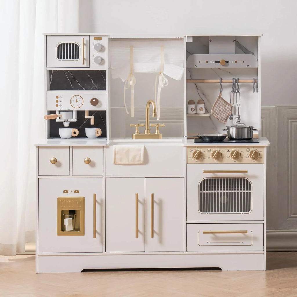 Wooden Play Kitchen with Accessories