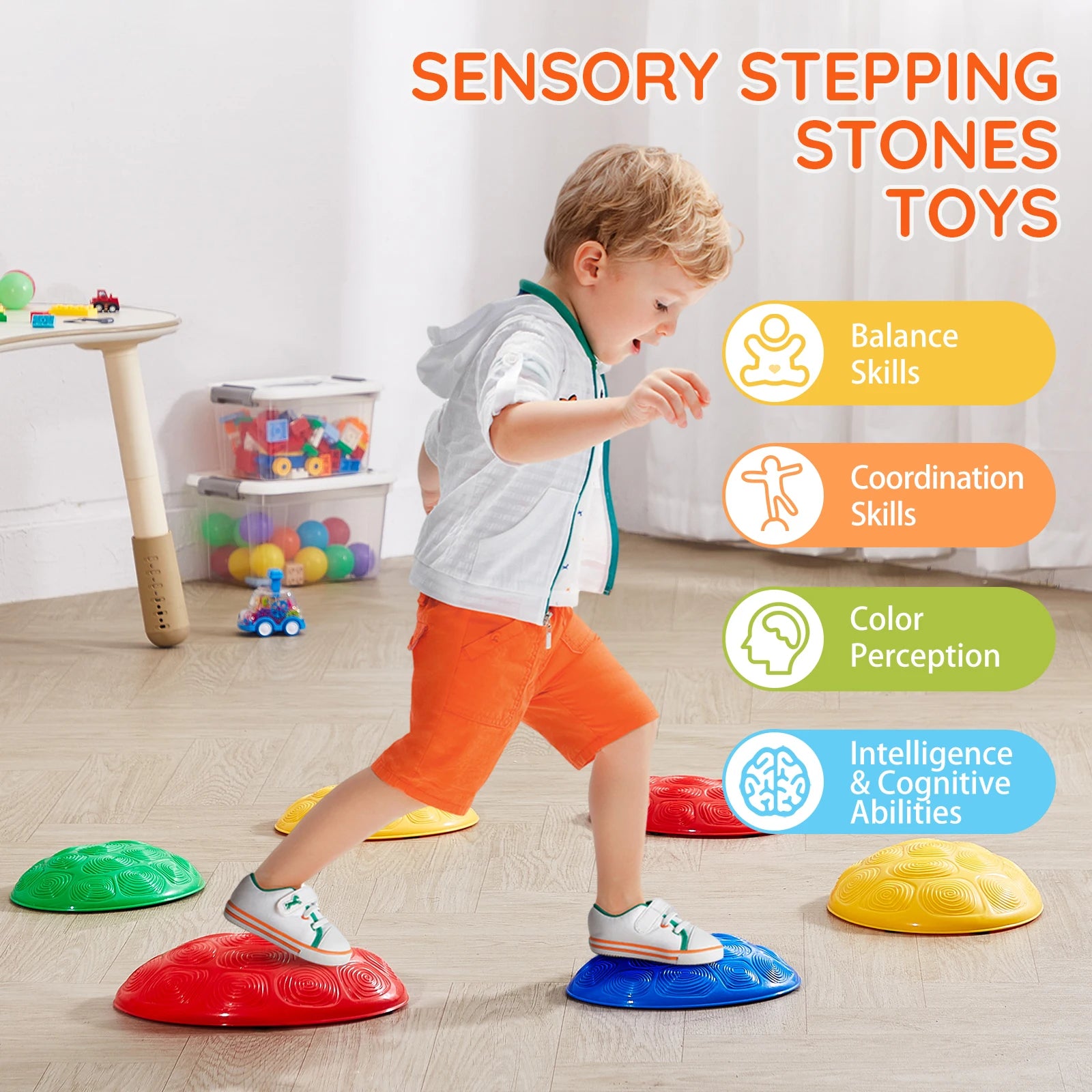 6 PCS Kids Turtle Balance Stepping Stones