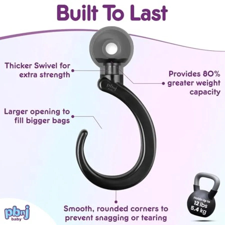 2 Pack Stroller Hooks