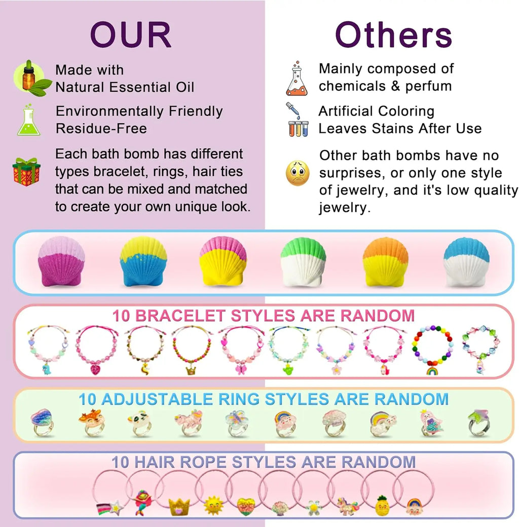 30 PCS Bath Bombs