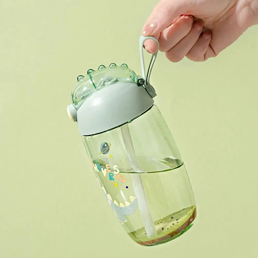 Children's Water Bottle With Straw And Lid