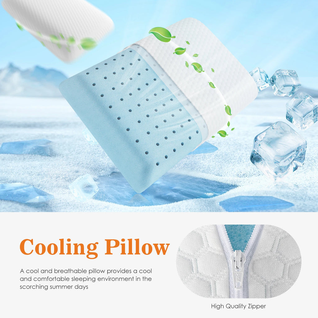2-pieces Standard Memory Foam Pillows