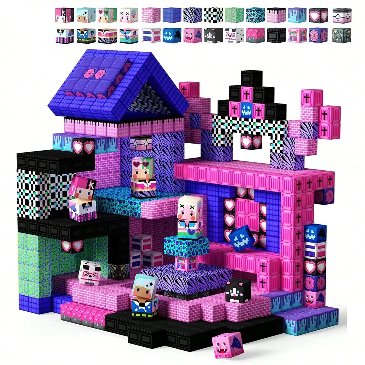 50-300pcs Magnetic Building Blocks & Tiles