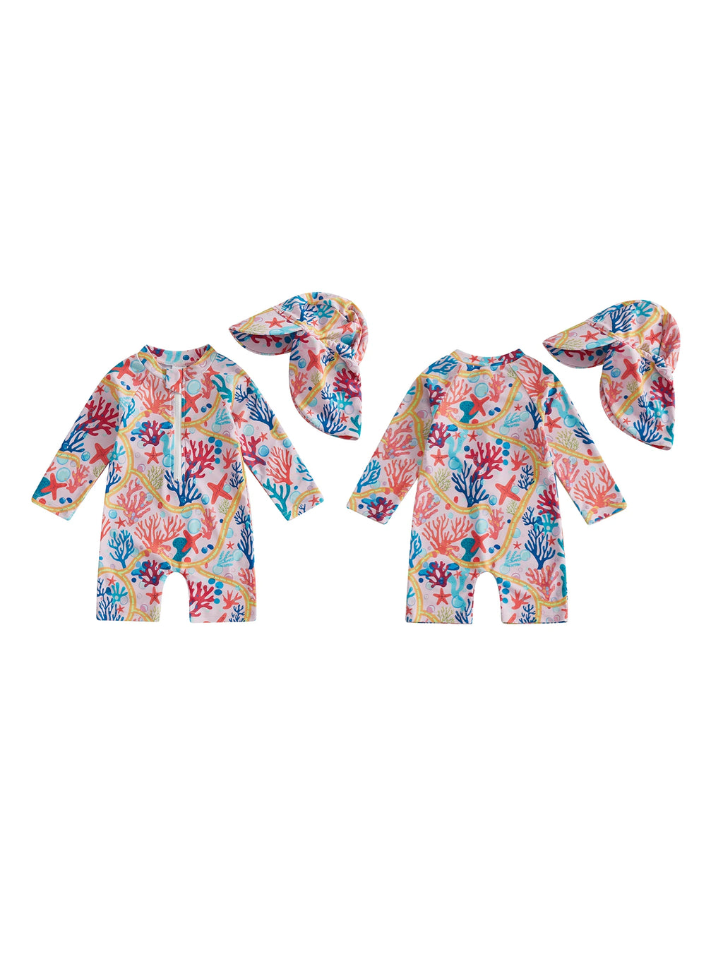 Baby Girl /Boy Rash Guard Swimsuit Set