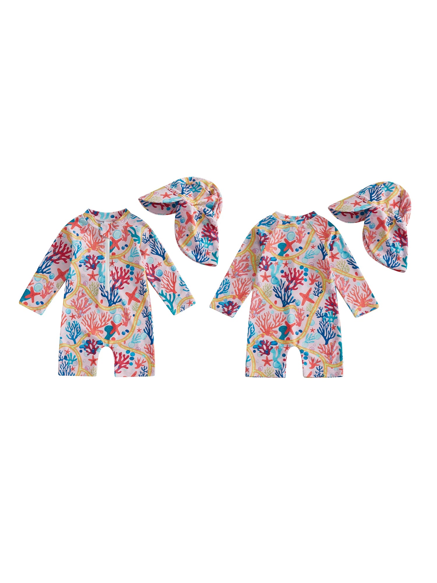 Baby Girl /Boy Rash Guard Swimsuit Set