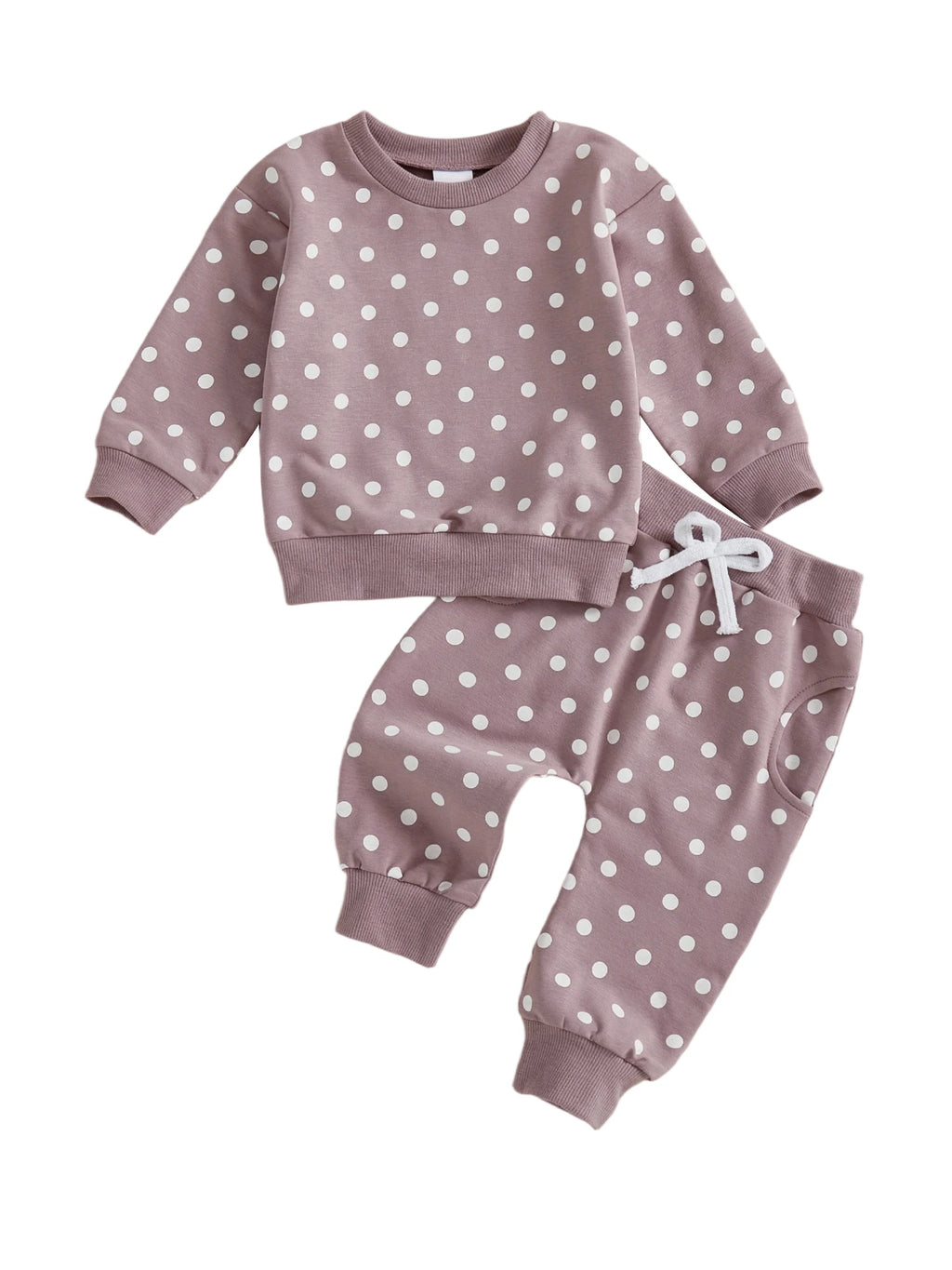 Stylish Polka Dot Sweater with Matching Pants