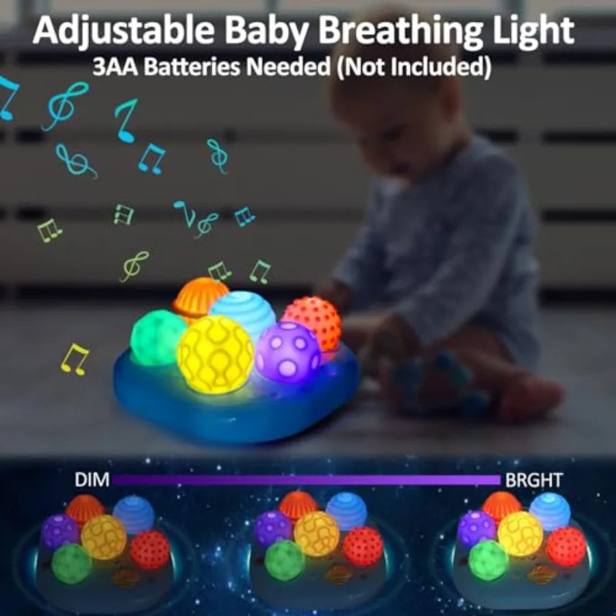 Interactive Bright Color Textured Multi Sensory Balls with Sound Effects