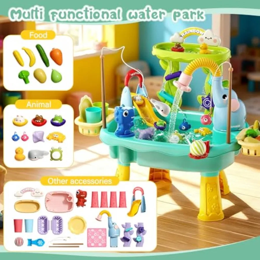 4-in-1 Sand Water Table for Toddlers