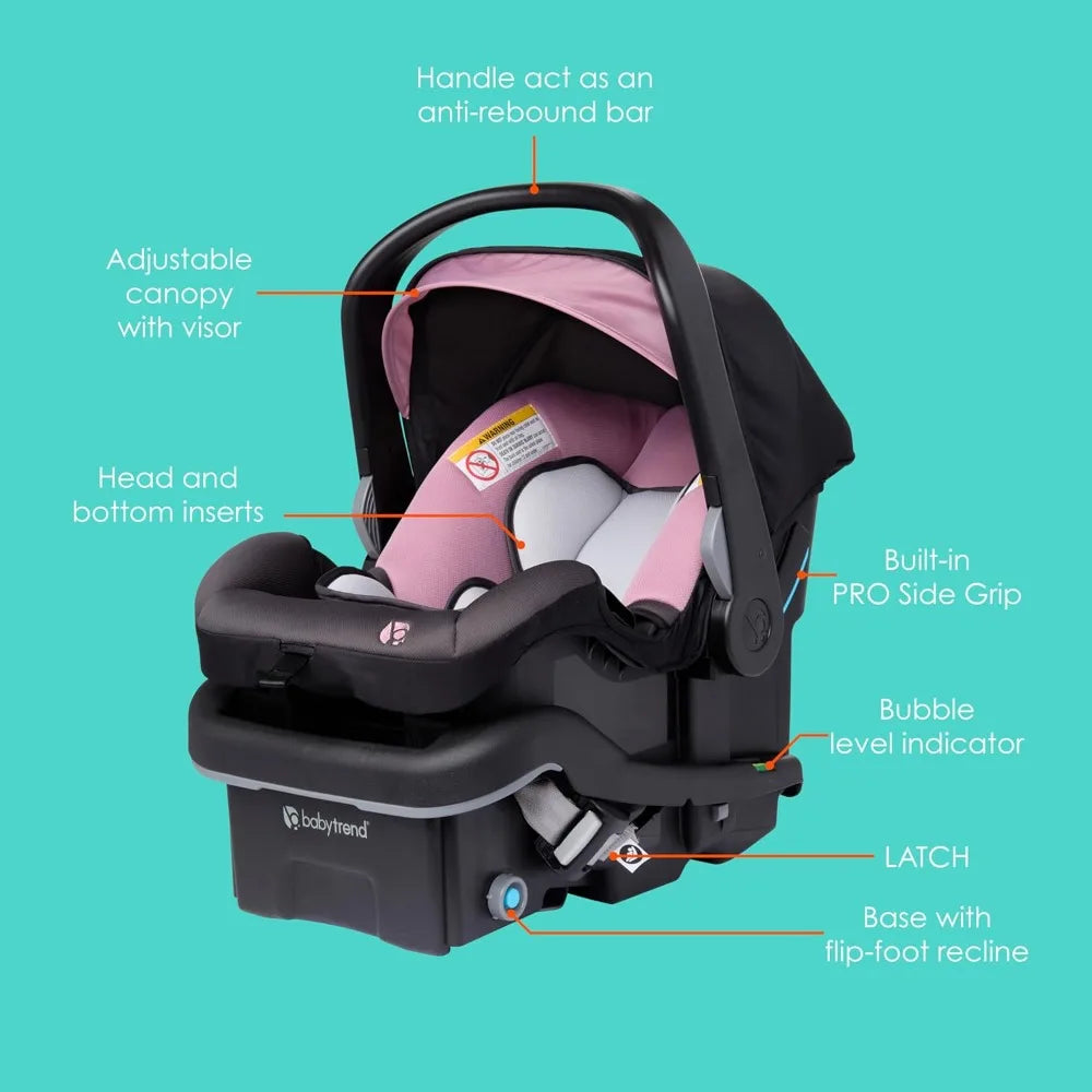 Lightweight Infant Car Seat with Plush Cushioning