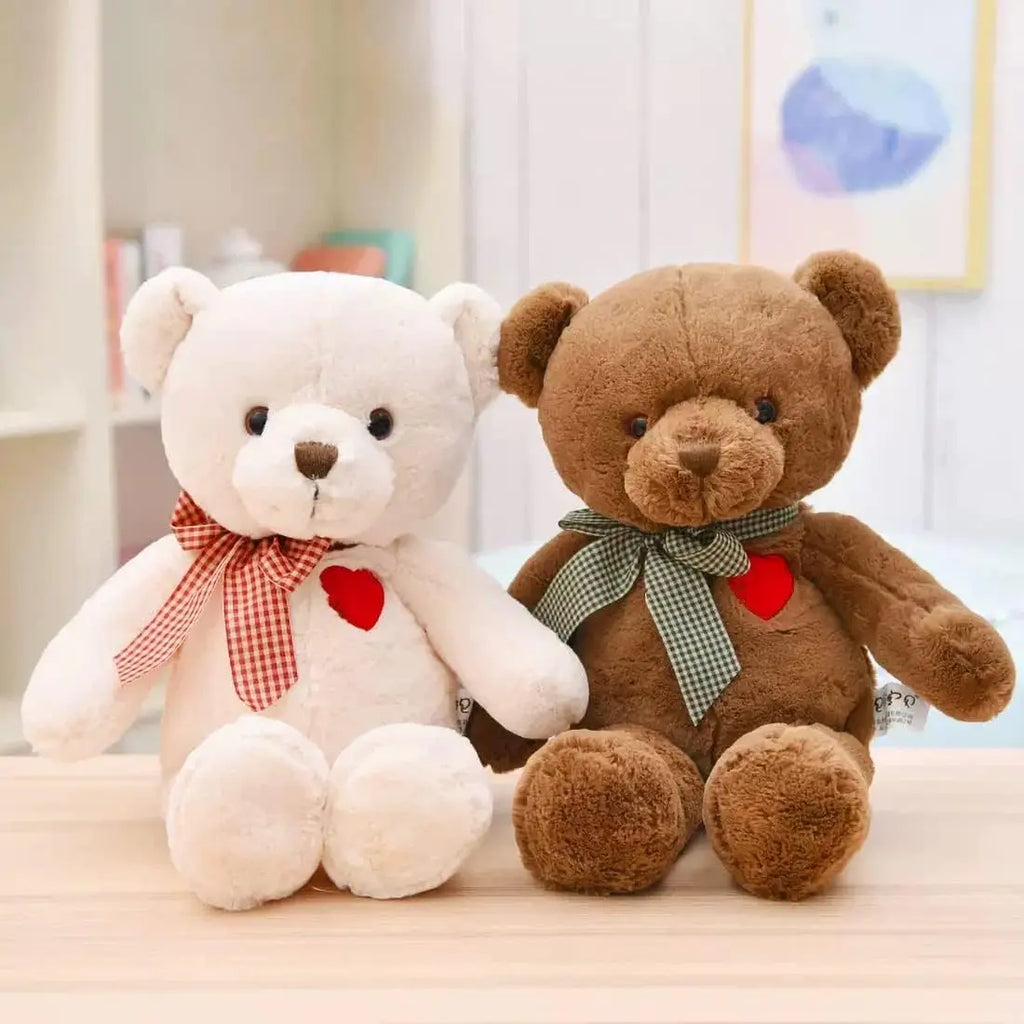 15" Brown Teddy Bear with Ribbon