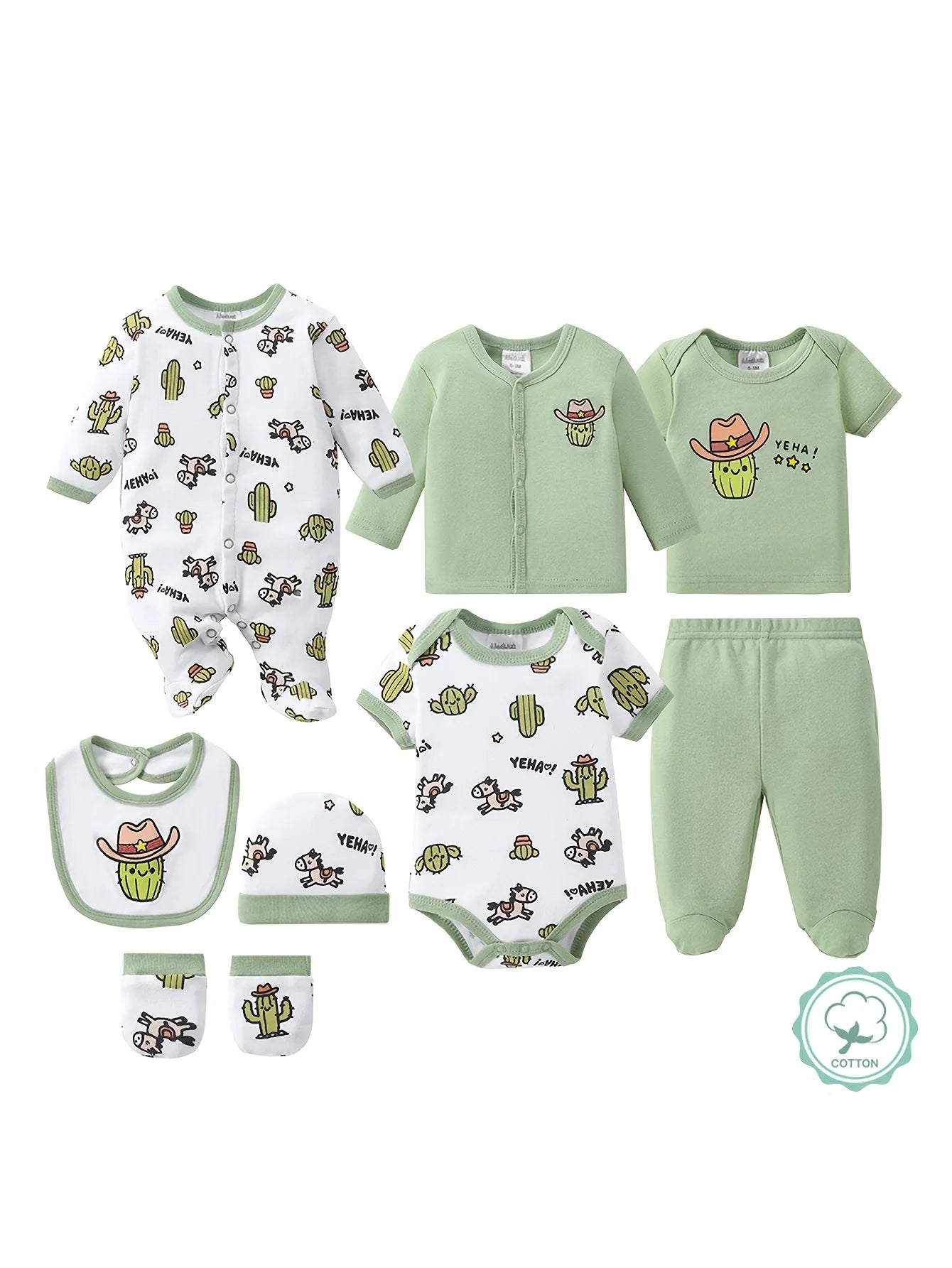 8-pc Cute Newborn Layette Sets