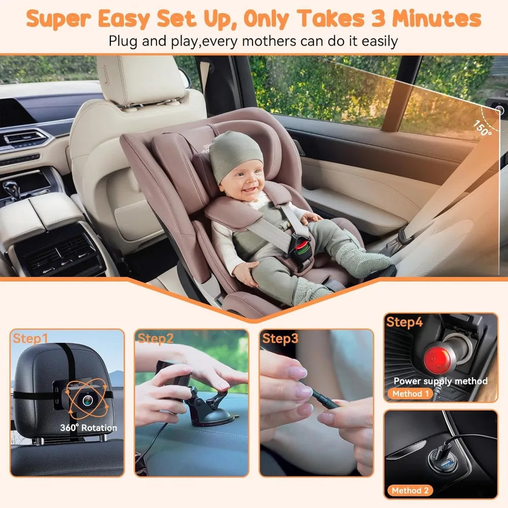 2 Pack Baby Car Camera System