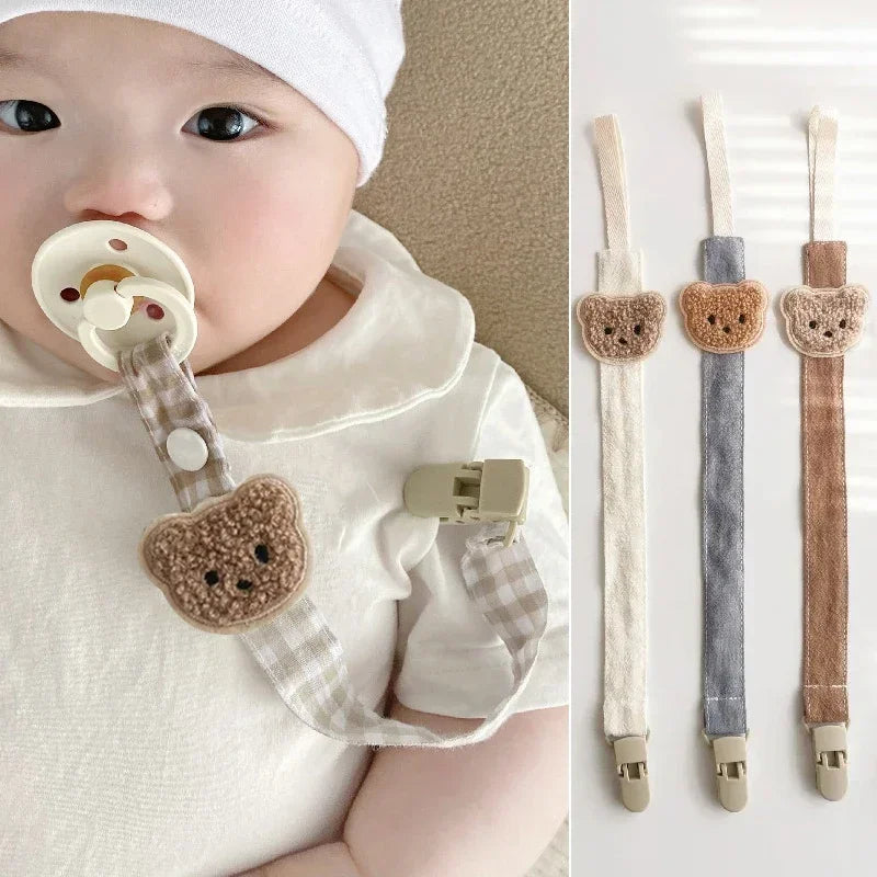 Cute Bear Pacifier Strap