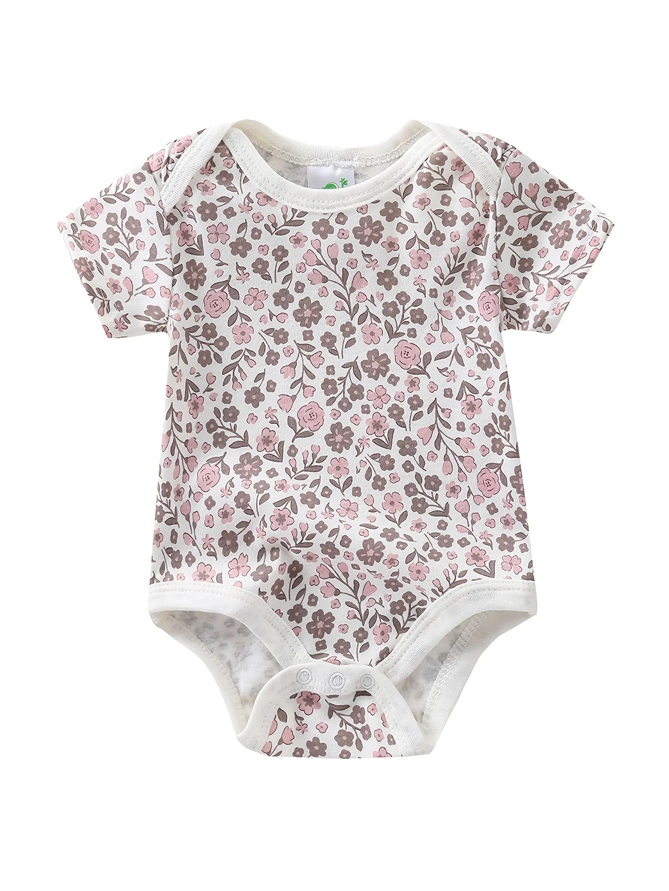 5pcs Set Short-Sleeve Onesies Bodysuits