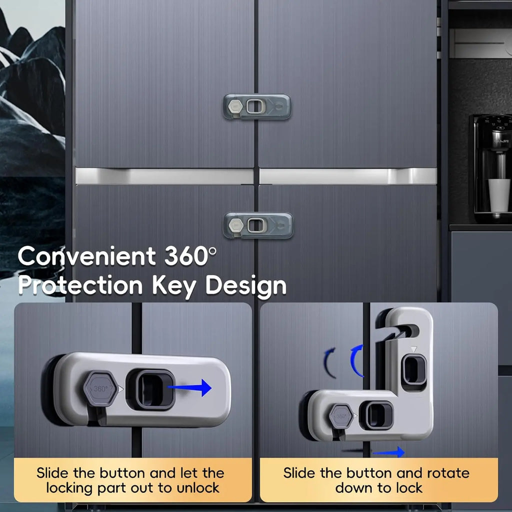 2-Pack Child Proof Fridge Locks