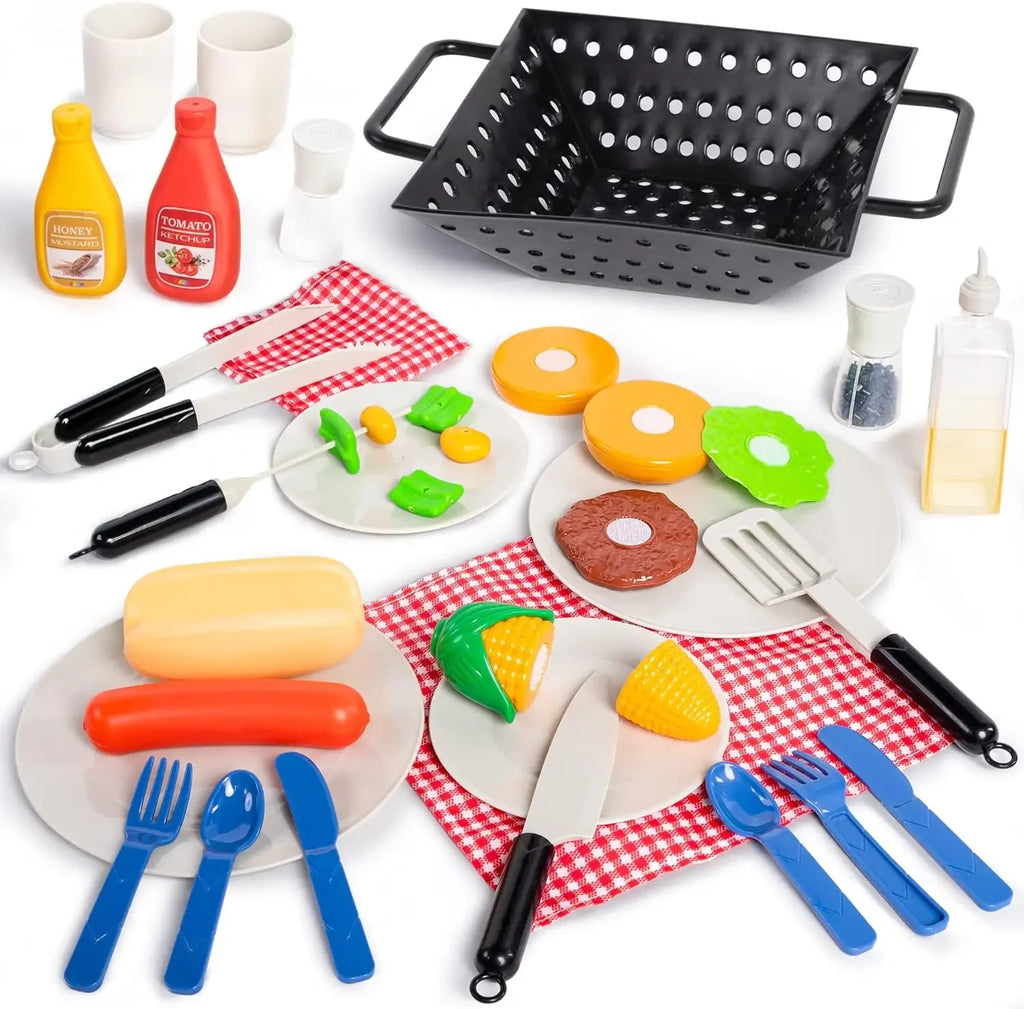 34 PCS  BBQ Play Grill