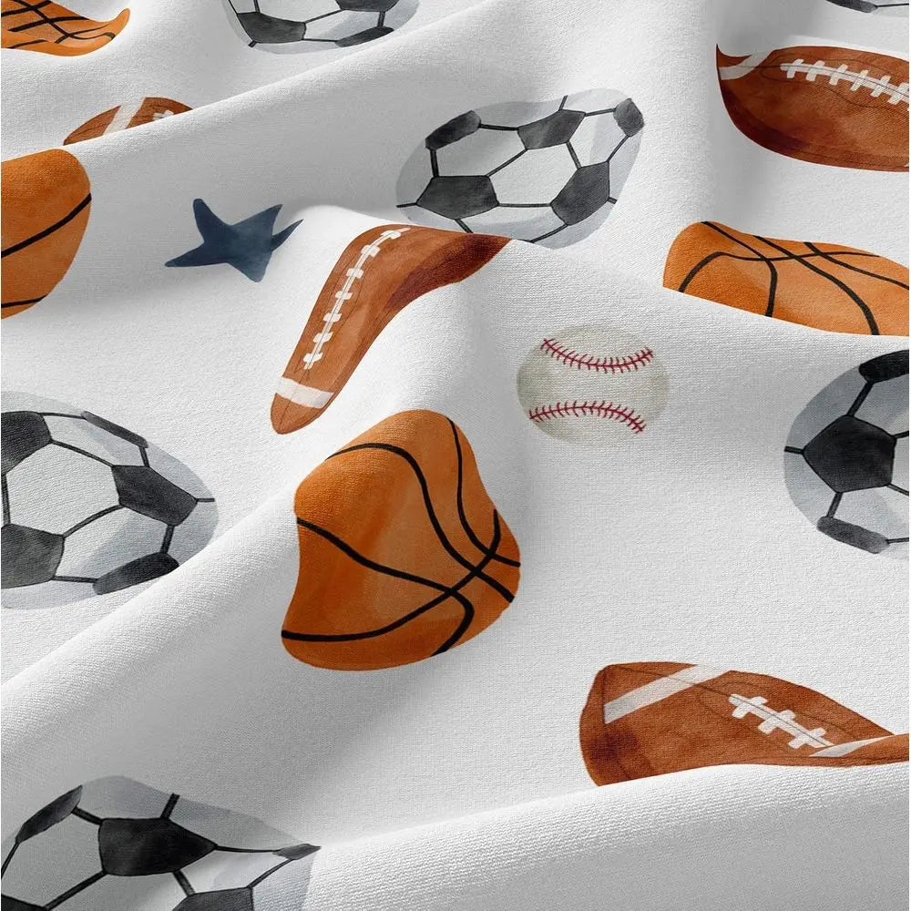Sports Themed Twin Bedding Set for Kids