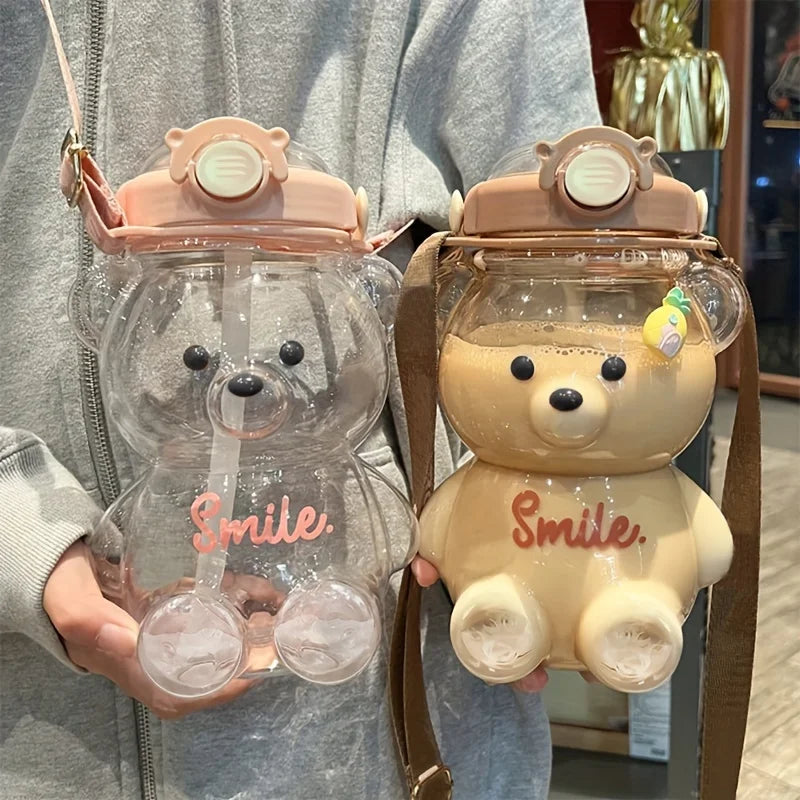 Large Capacity Cute Bear Water Bottle