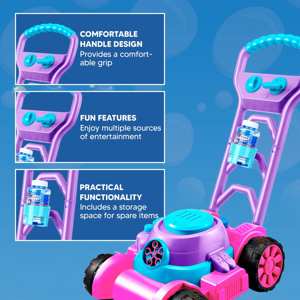 Bubble Machine Lawn Mower for Kids