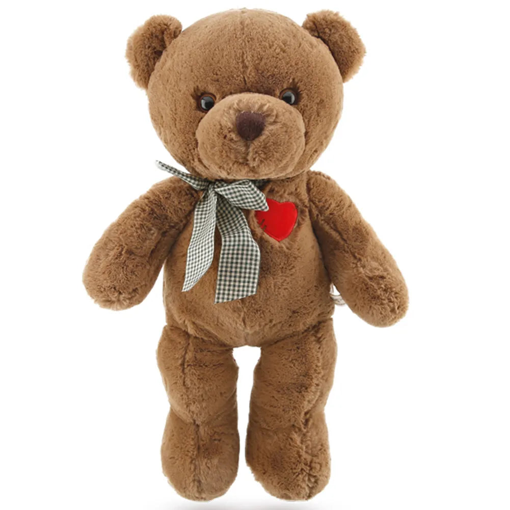 15" Brown Teddy Bear with Ribbon