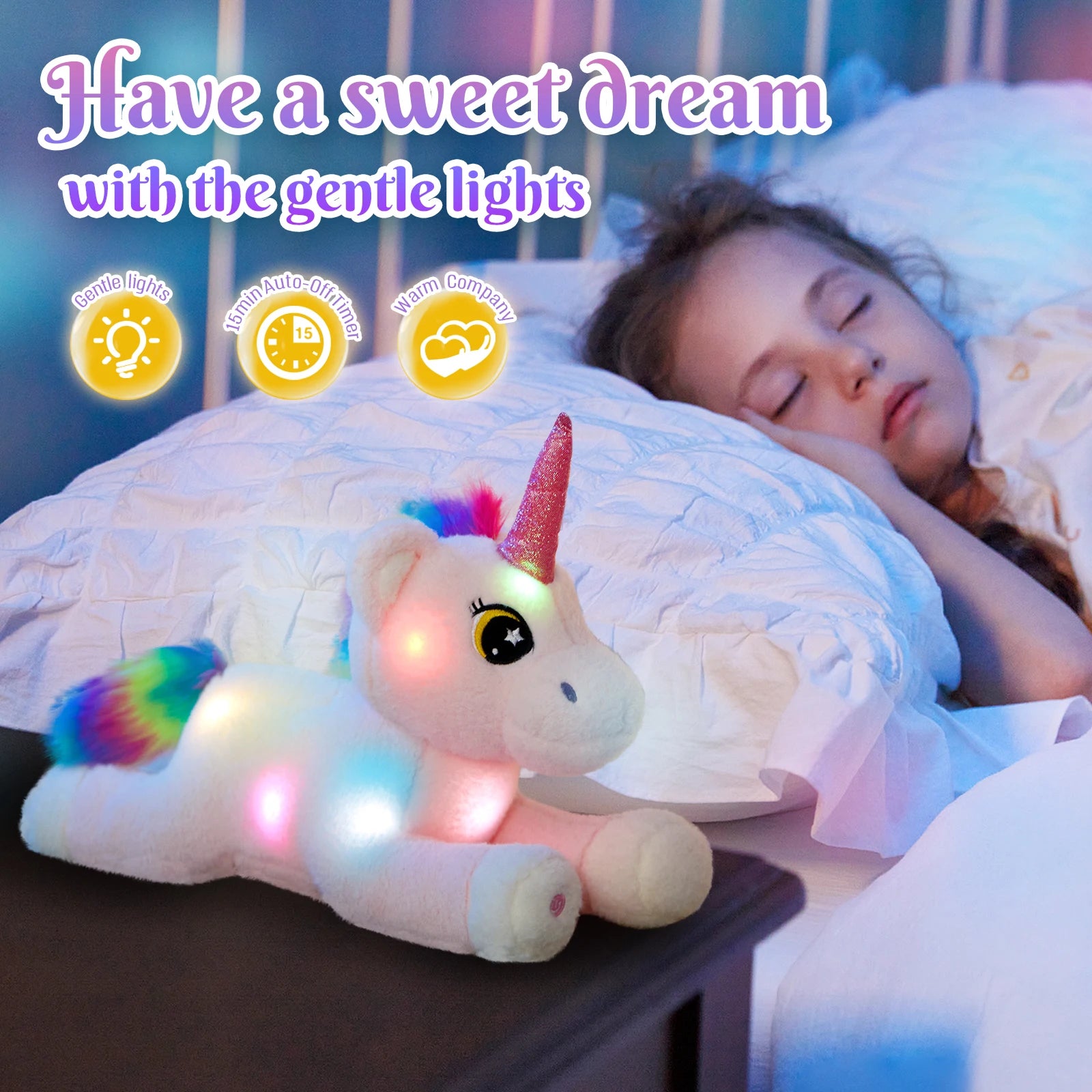 Glowing Unicorn Plush Toy