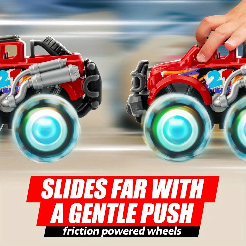 3Pack Monster Truck with Flashing LED Wheels