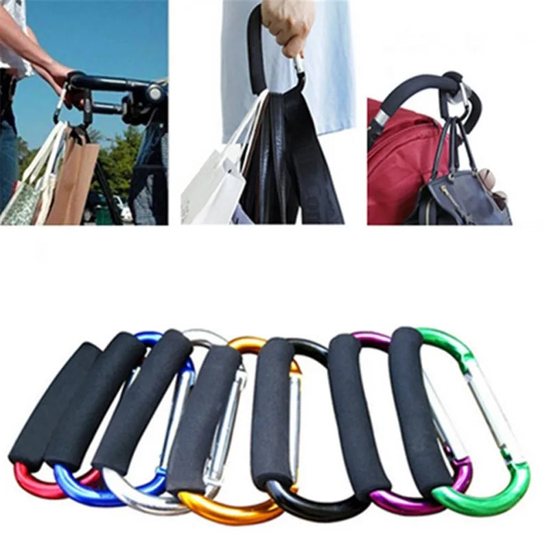 Large Carabiner Stroller Hooks Organizer