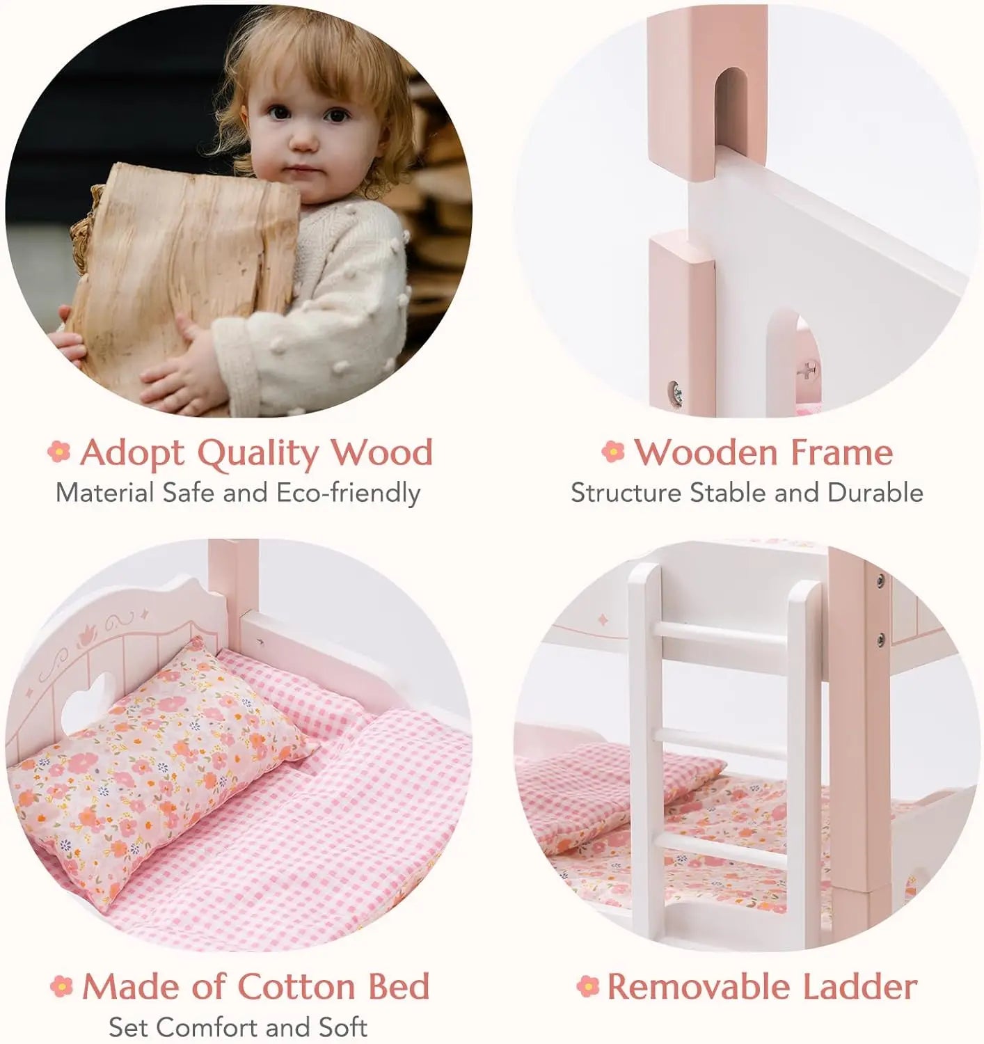 Baby Doll Bunk Beds for 18 inch