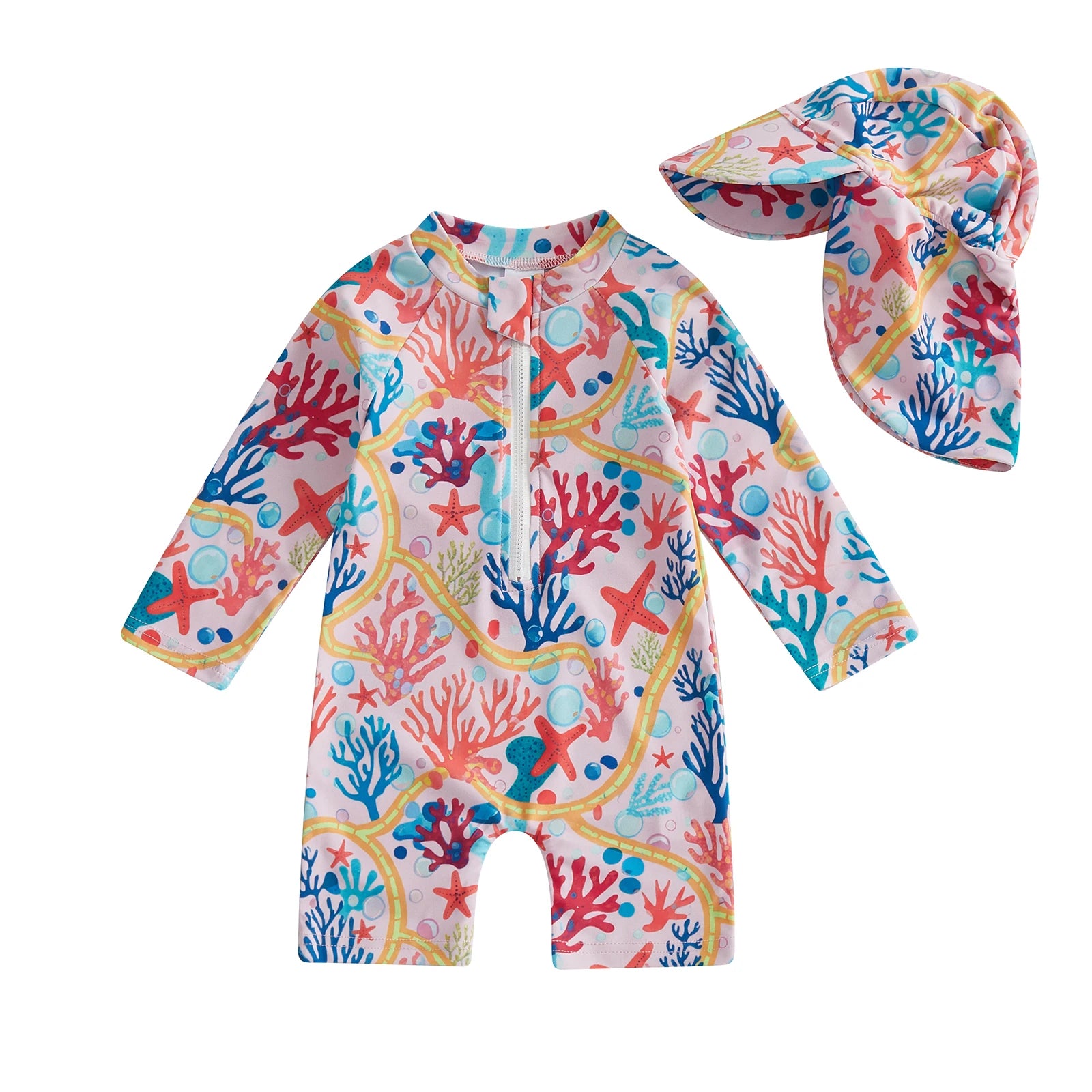 Baby Girl /Boy Rash Guard Swimsuit Set