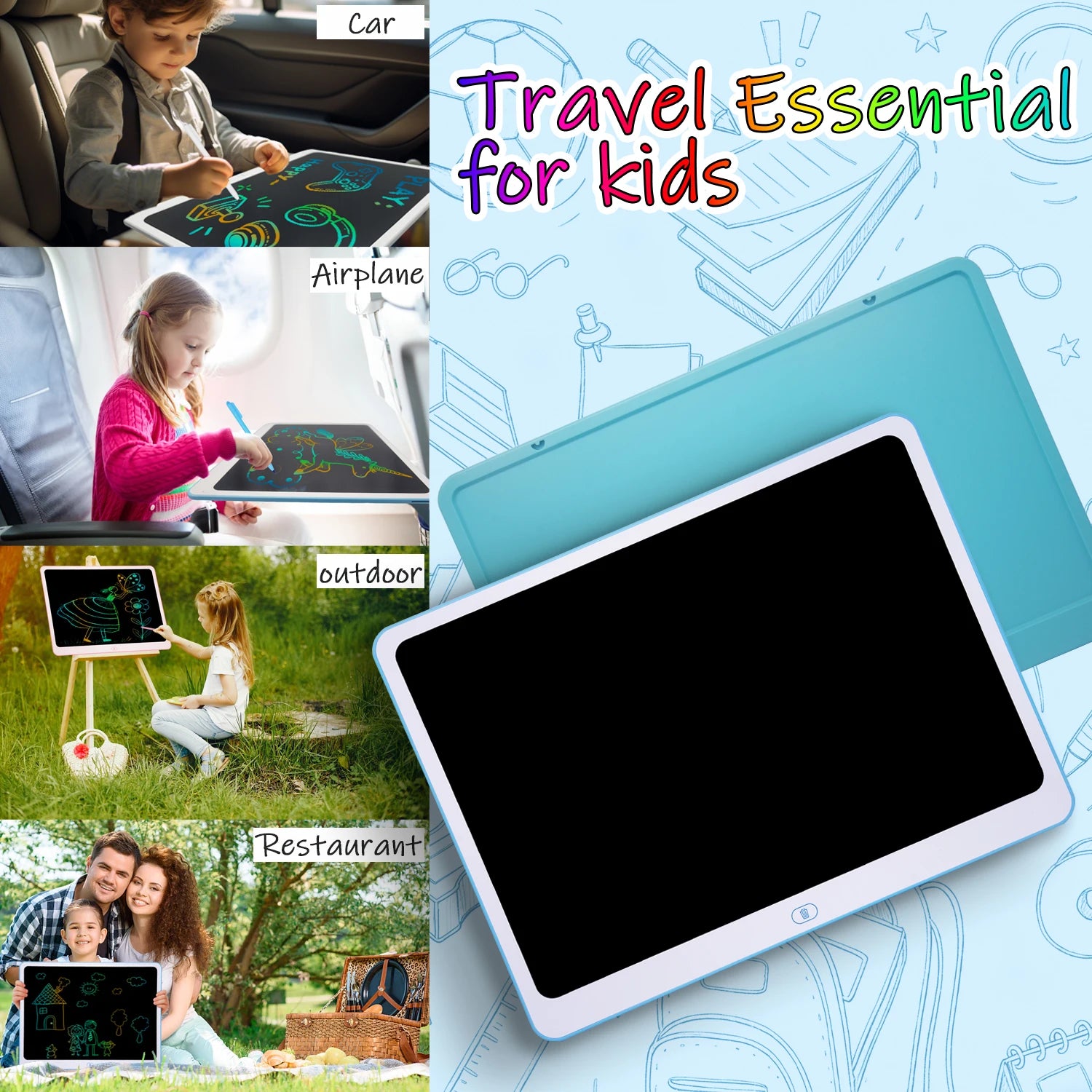 20 Inch LCD Erasable Doodle Drawing Board