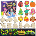 Glow in The Dark Wooden Magnets