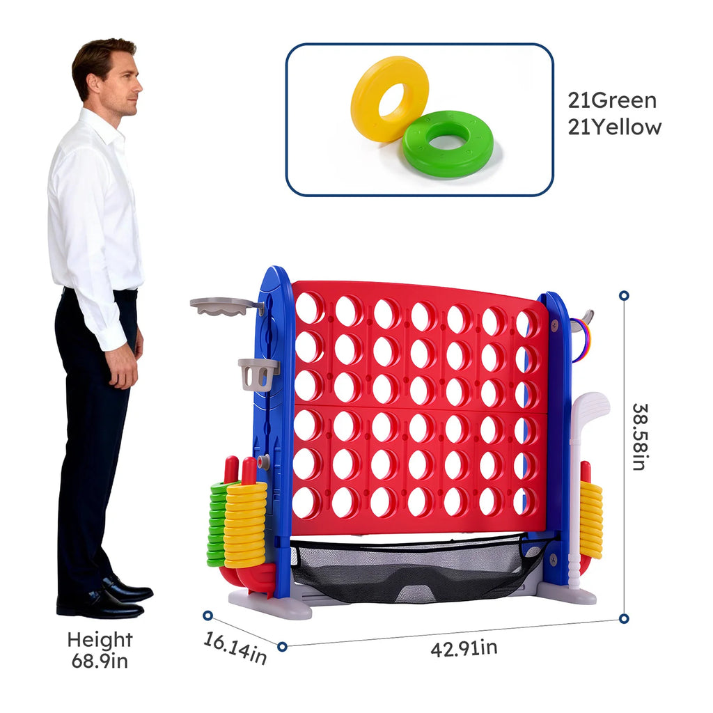 4-in-1 Jumbo Outdoor Yard Game